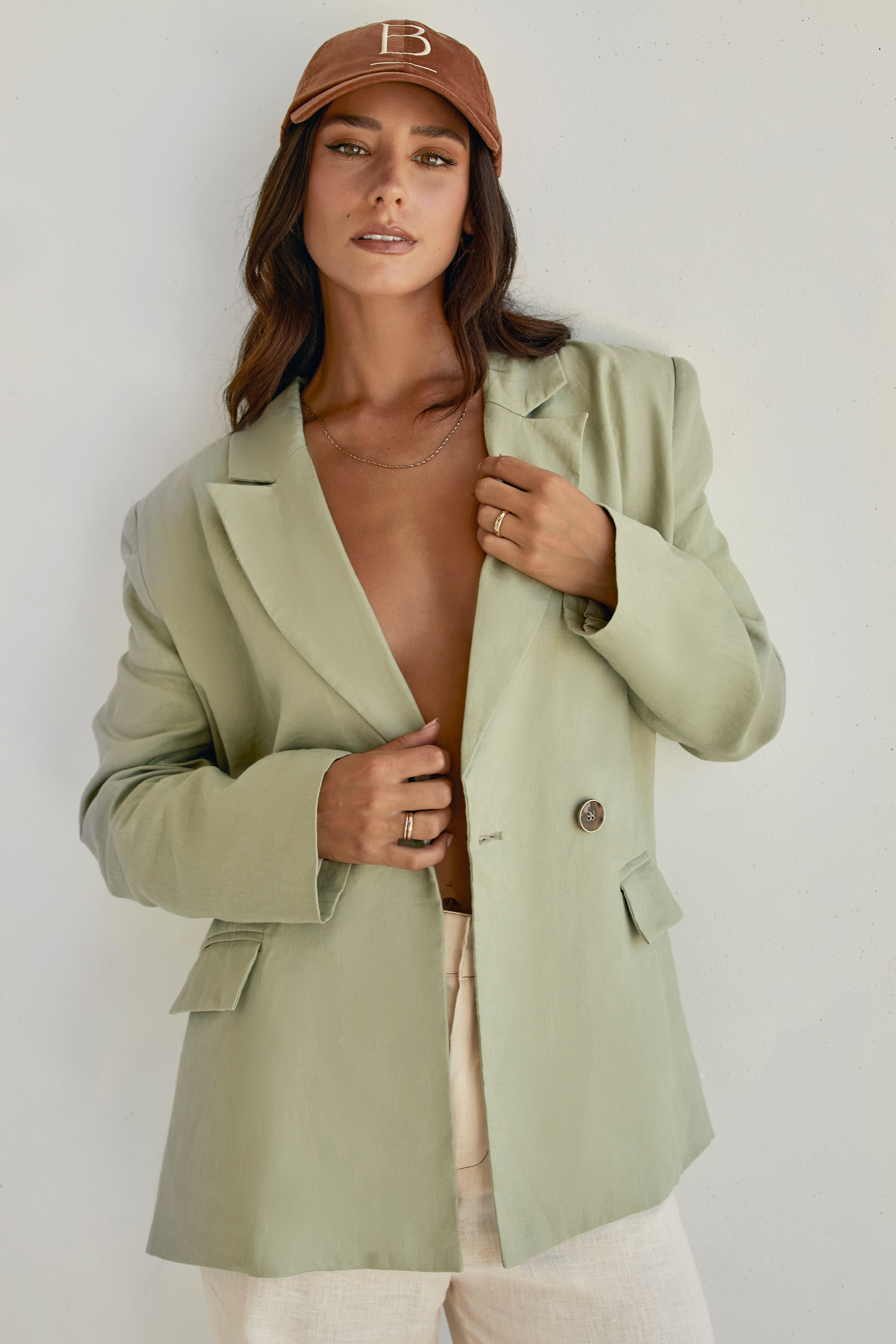 Green on sale boyfriend coat