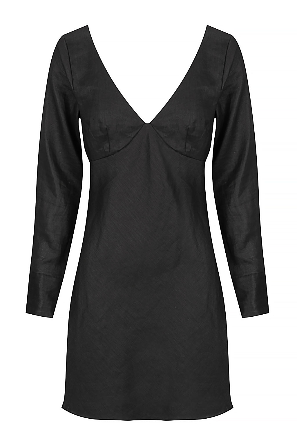 Ivy Black Linen Dress
