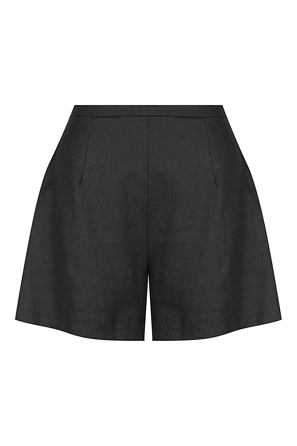 Bisk the Label Mimi Black Linen Shorts